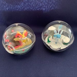 Pokémon Terrariums - Glaceon & Fennekin